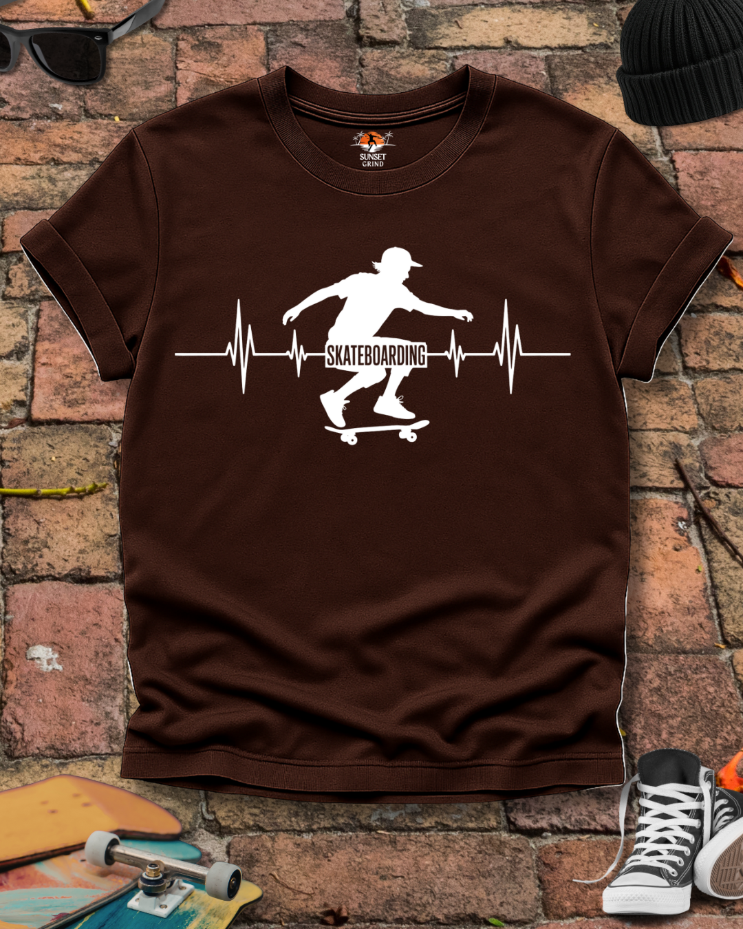 SKATEBOARDING CARDIOGRAM 2 T-Shirt