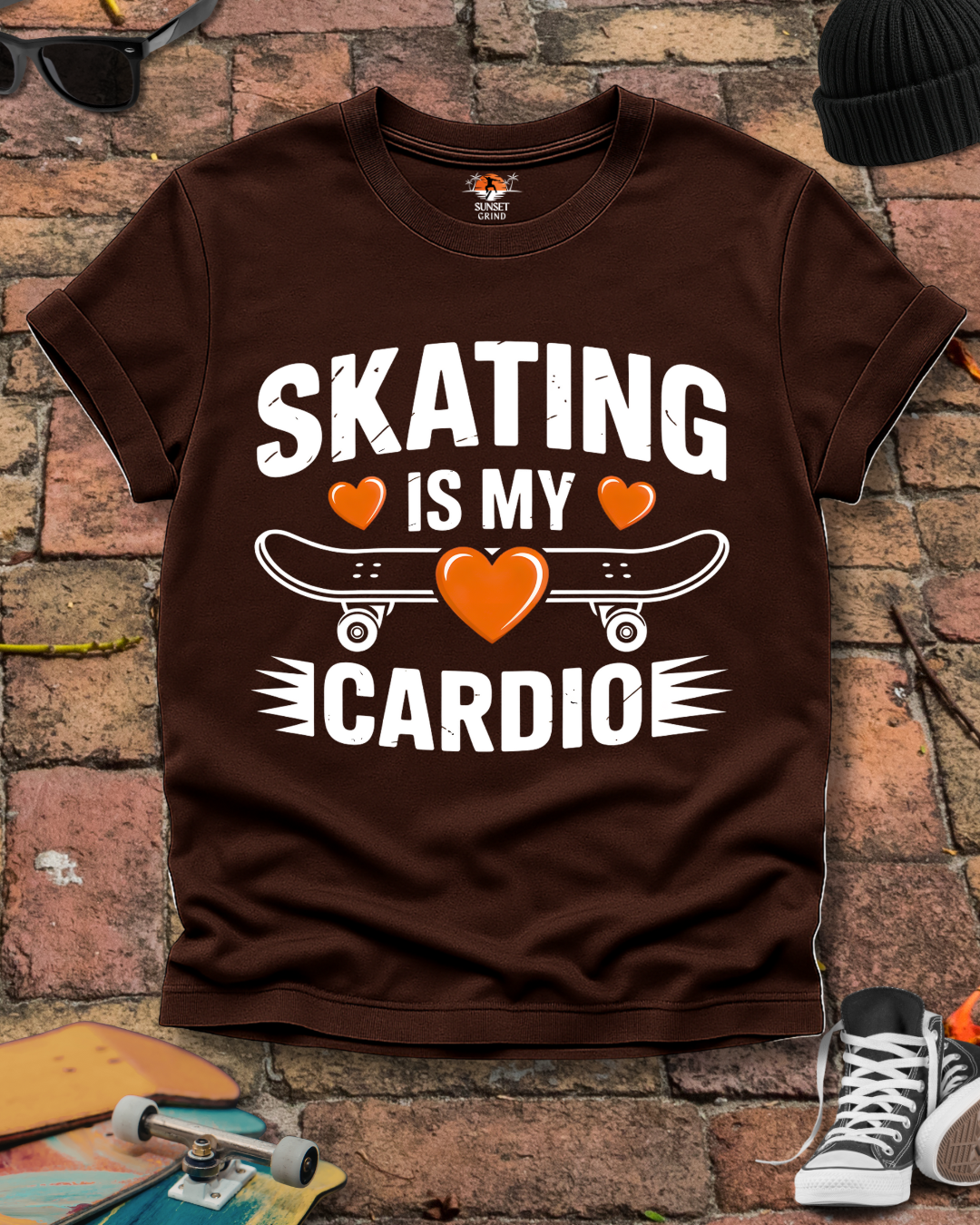 SKATING IS MY CARDIO 2 T-Shirt