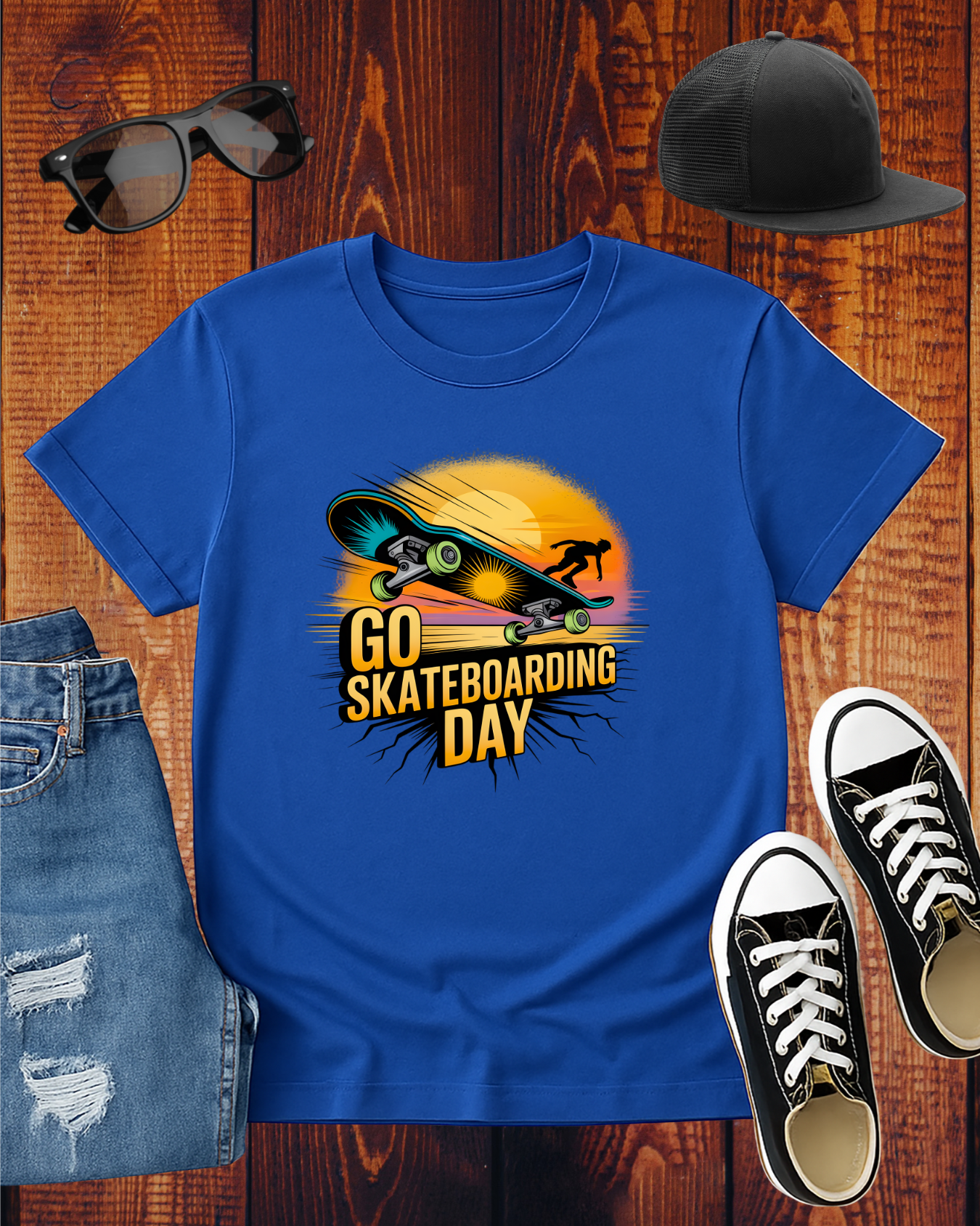 GO SKATEBOARDING DAY COMPETITOR T-Shirt