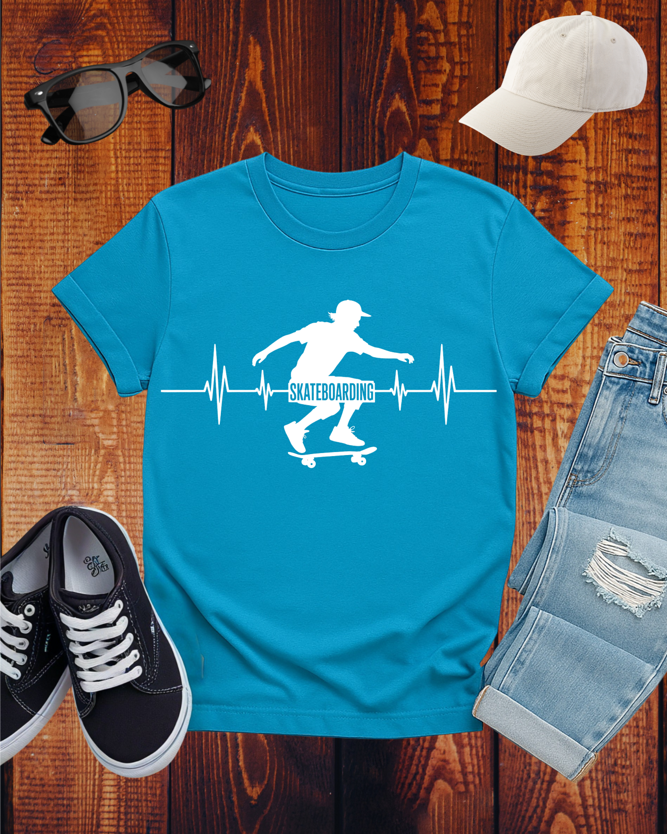 SKATEBOARDING CARDIOGRAM 2 T-Shirt