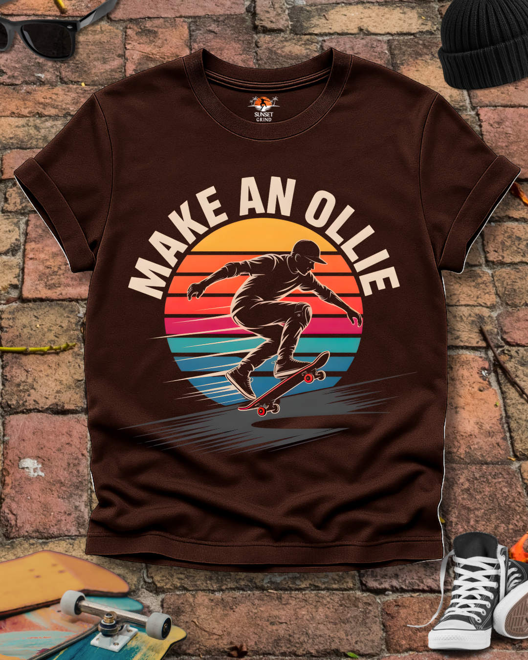 MAKE AN OLLIE SKATE PULSE T-Shirt