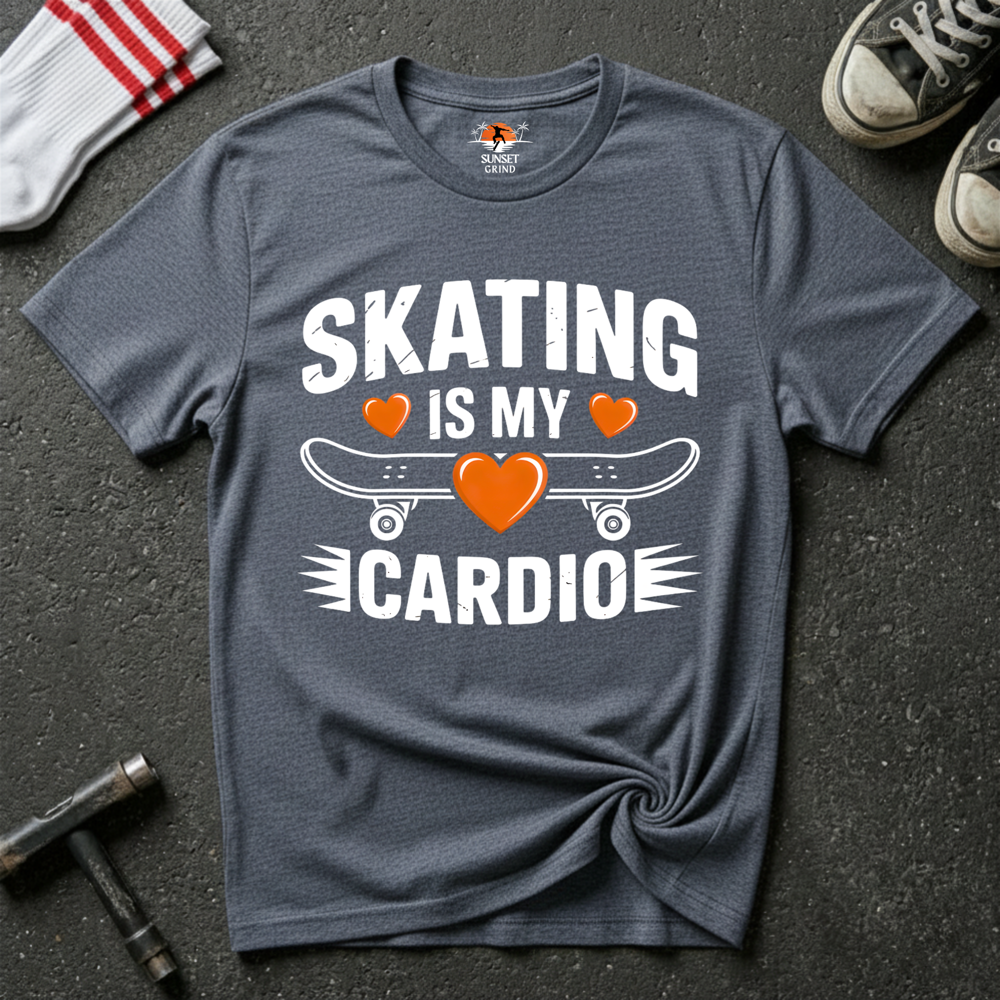 SKATING IS MY CARDIO 2 T-Shirt