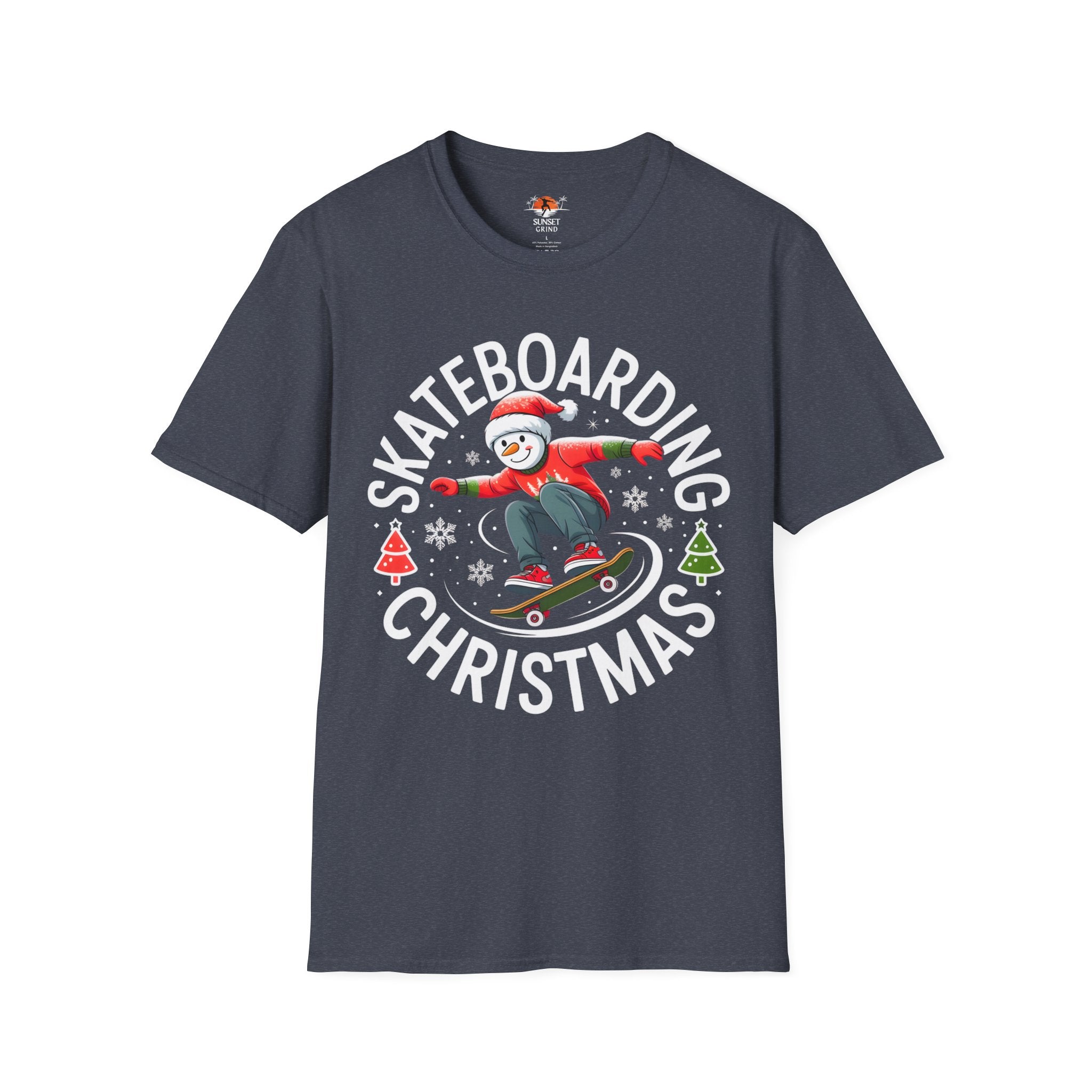 SKATEBOARDING SNOWMAN T-Shirt