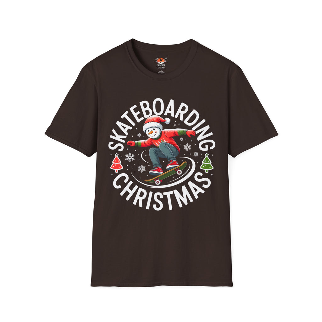 SKATEBOARDING SNOWMAN T-Shirt