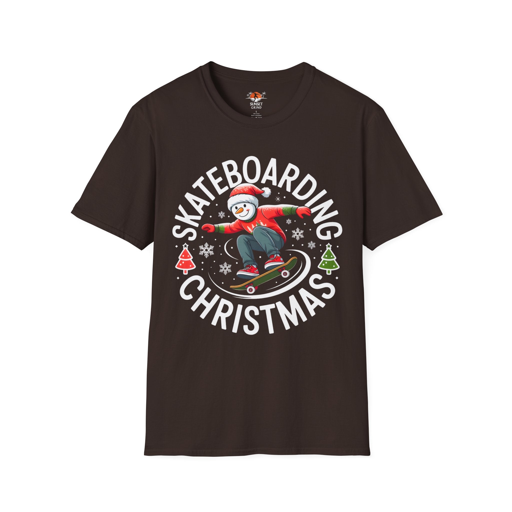 SKATEBOARDING SNOWMAN T-Shirt