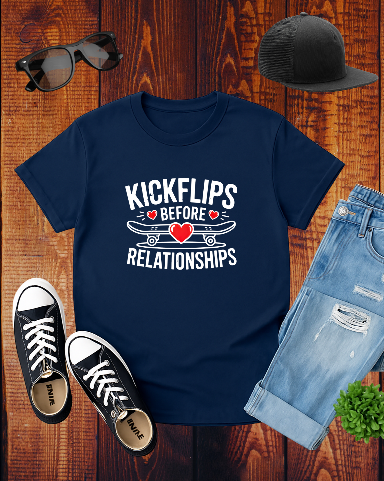 KICKFLIPS BEFORE RELATIONSHIPS T-Shirt