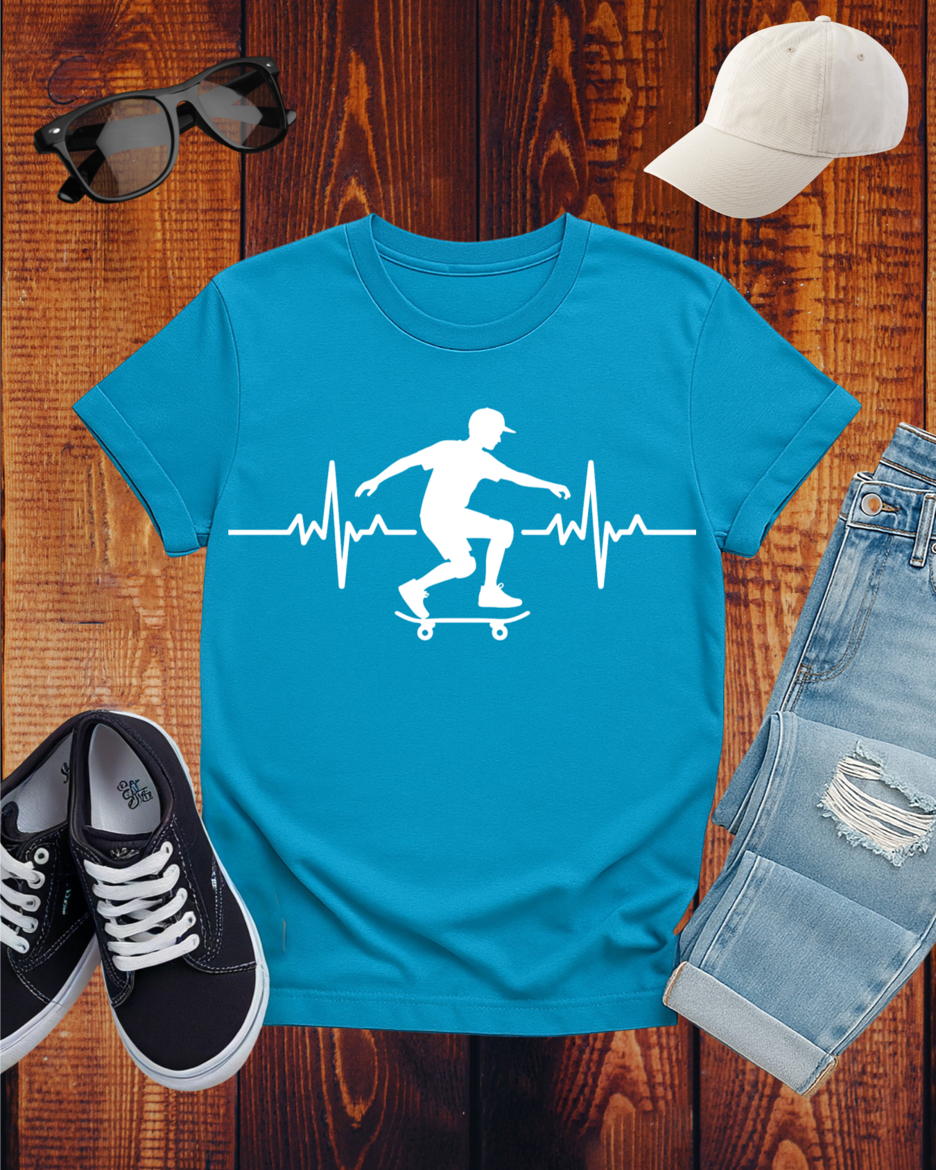 SKATEBOARDING CARDIOGRAM T-Shirt