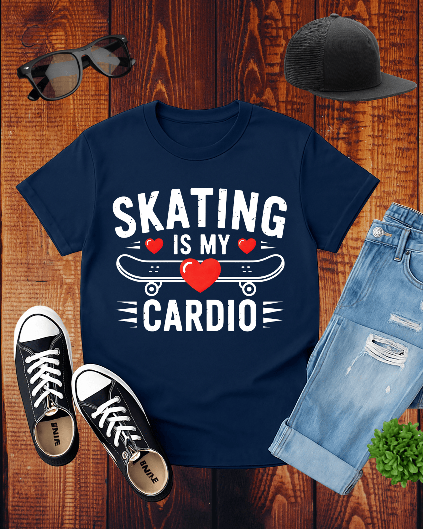 SKATING IS MY CARDIO T-Shirt