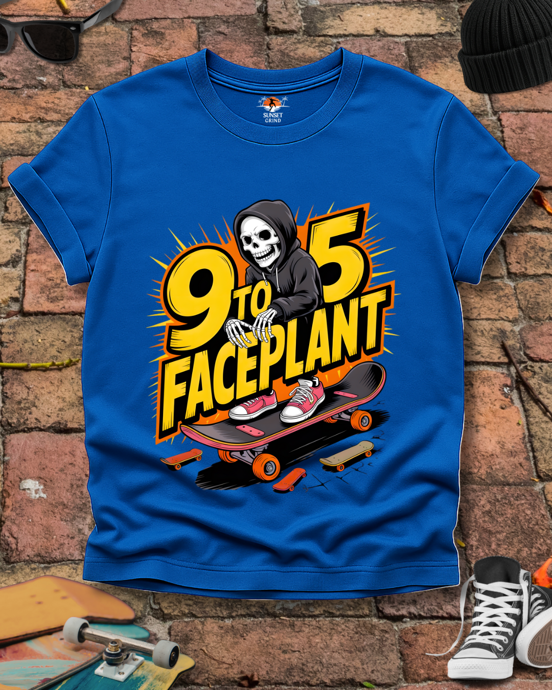 9 TO 5 FACEPLANT T-Shirt