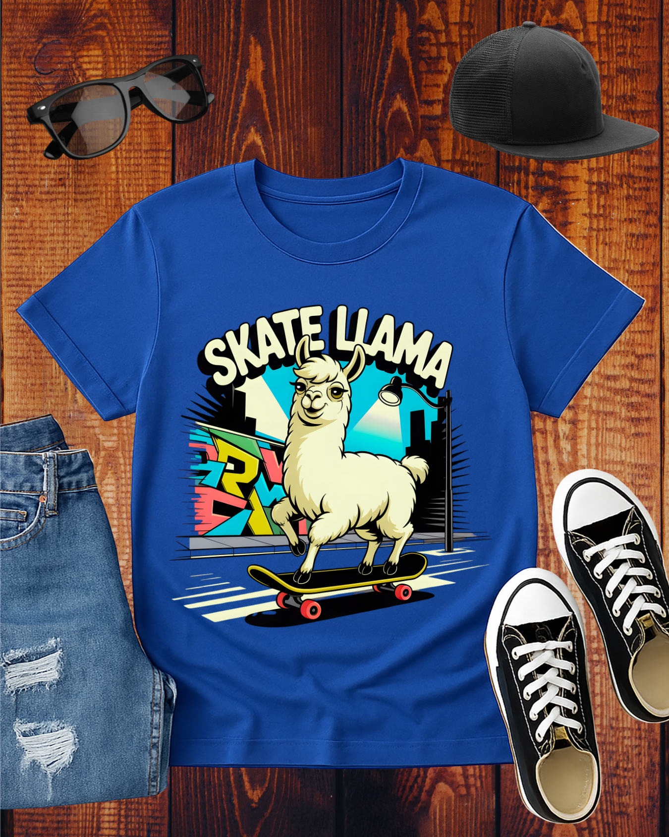 SKATE LLAMA T-Shirt