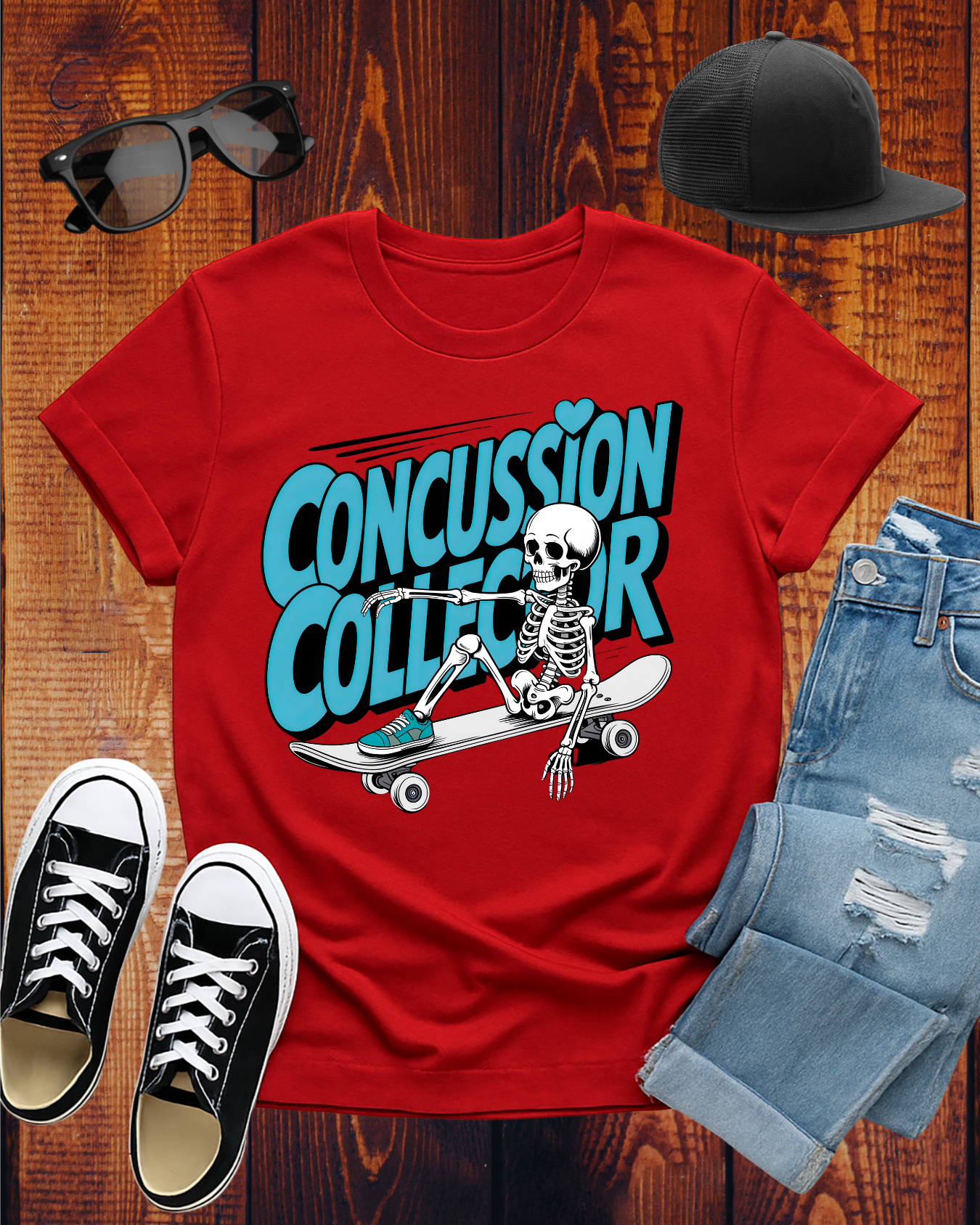 CONCUSSION COLLECTOR TURQUOISE T-Shirt