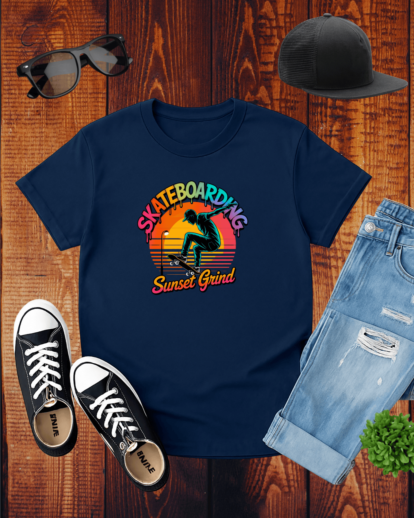 SKATEBOARDING SUNSET GRIND T-Shirt