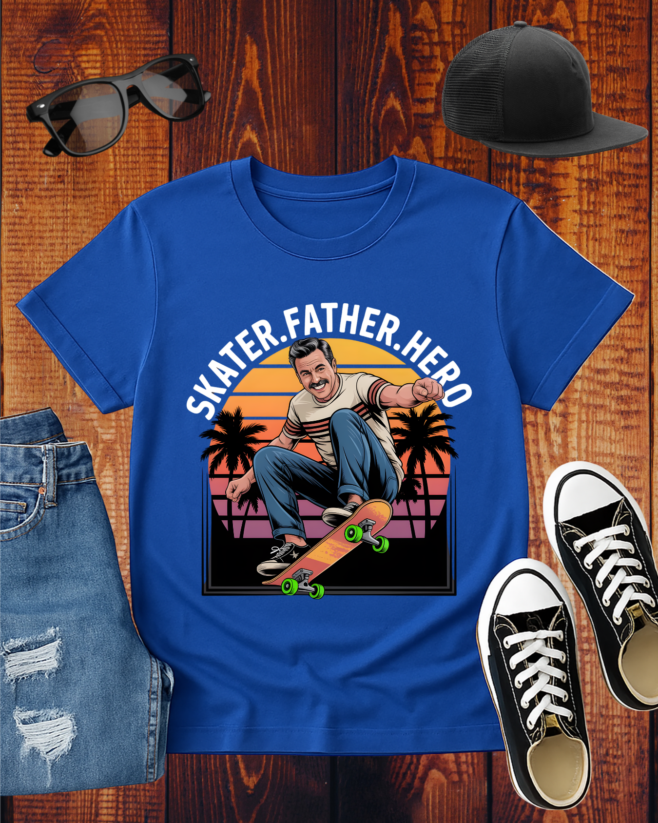 SKATER.FATHER.HERO T-Shirt