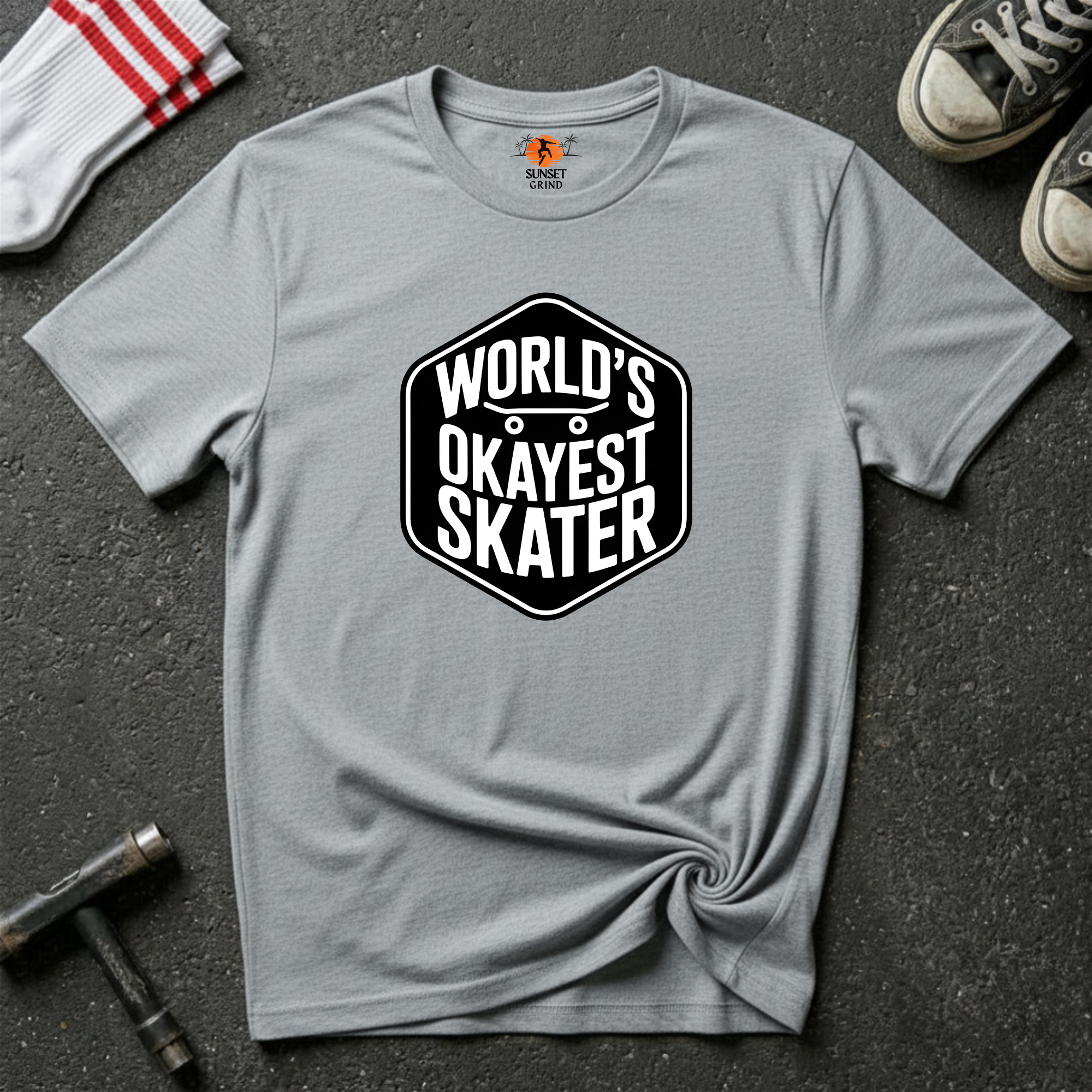 WORLD'S OKAYEST SKATER T-Shirt