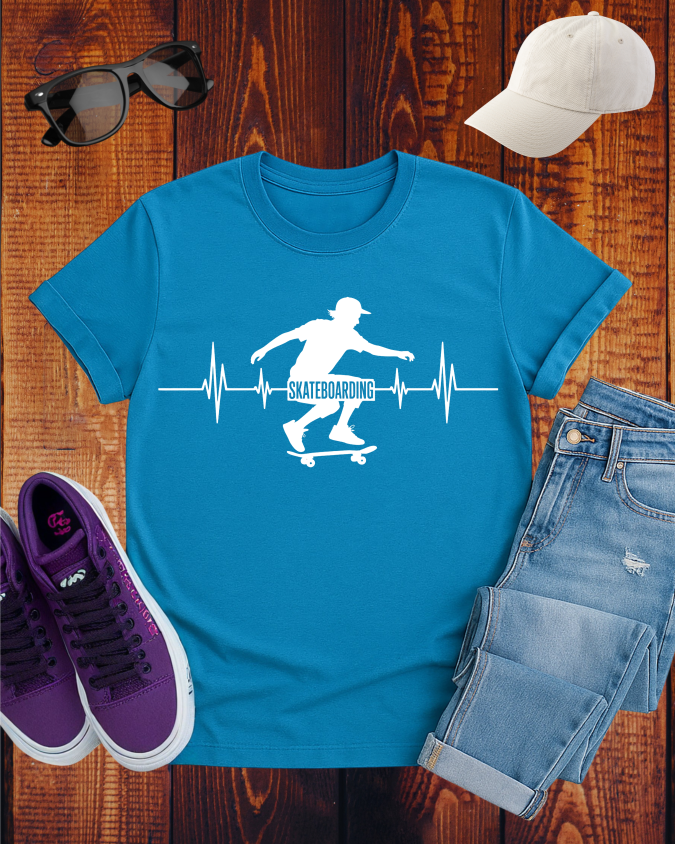 SKATEBOARDING CARDIOGRAM 2 T-Shirt