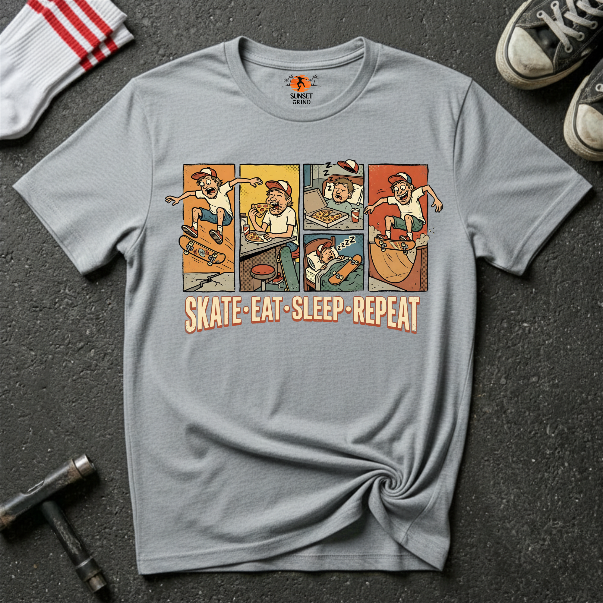 SKATE.EAT.SLEEP.REPEAT. T-Shirt