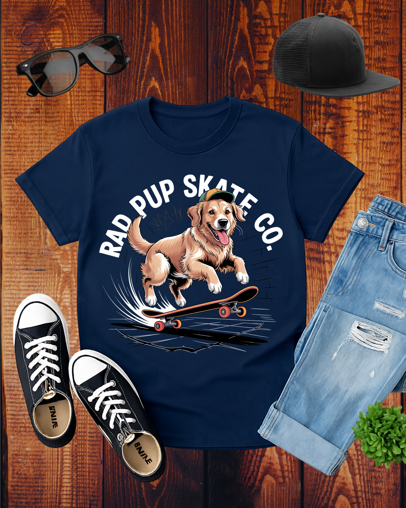 RAD PUP SKATE CO T-Shirt