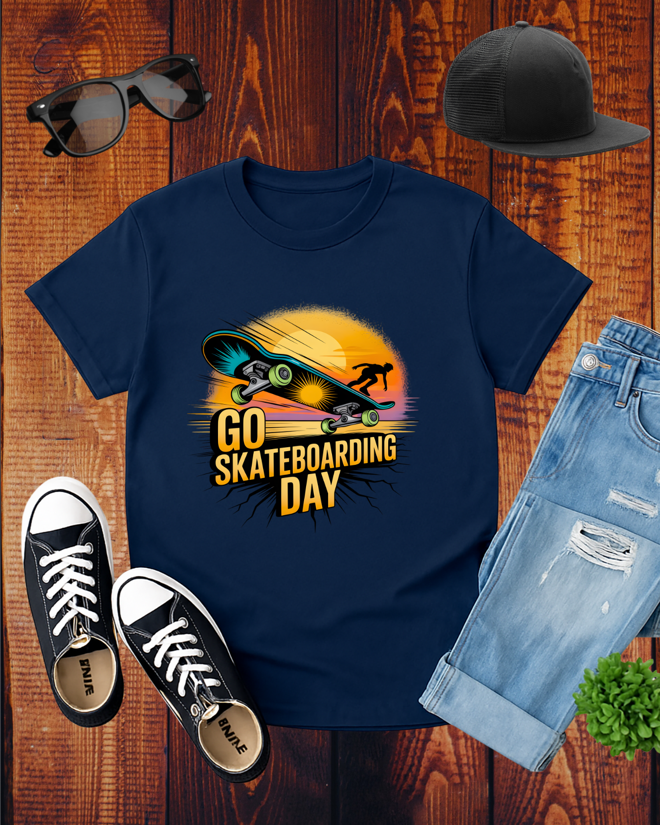 GO SKATEBOARDING DAY COMPETITOR T-Shirt