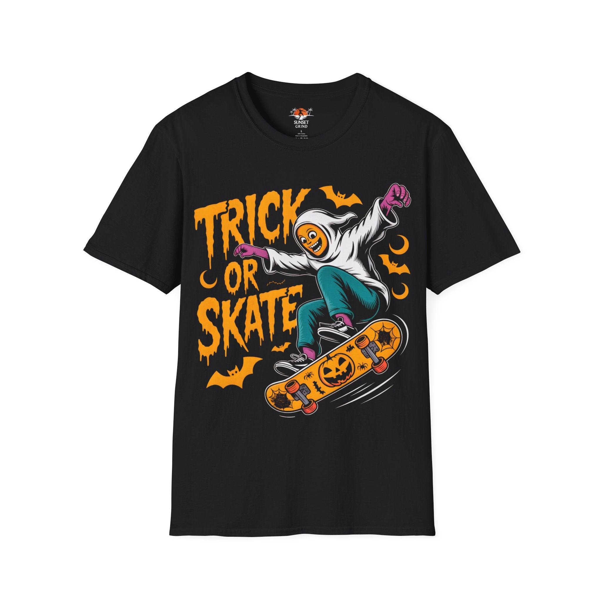 TRICK OR SKATE GHOST T-Shirt