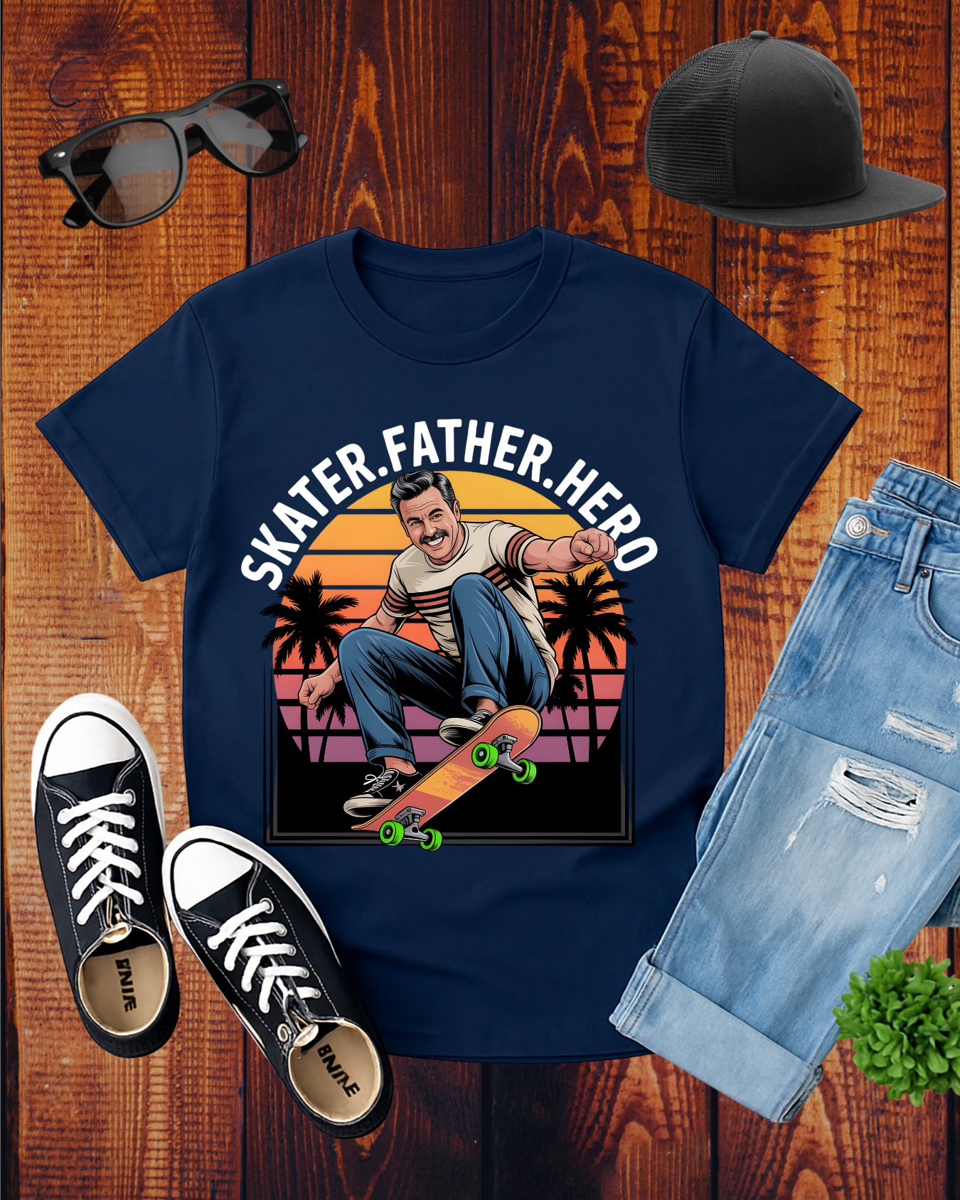 SKATER.FATHER.HERO T-Shirt