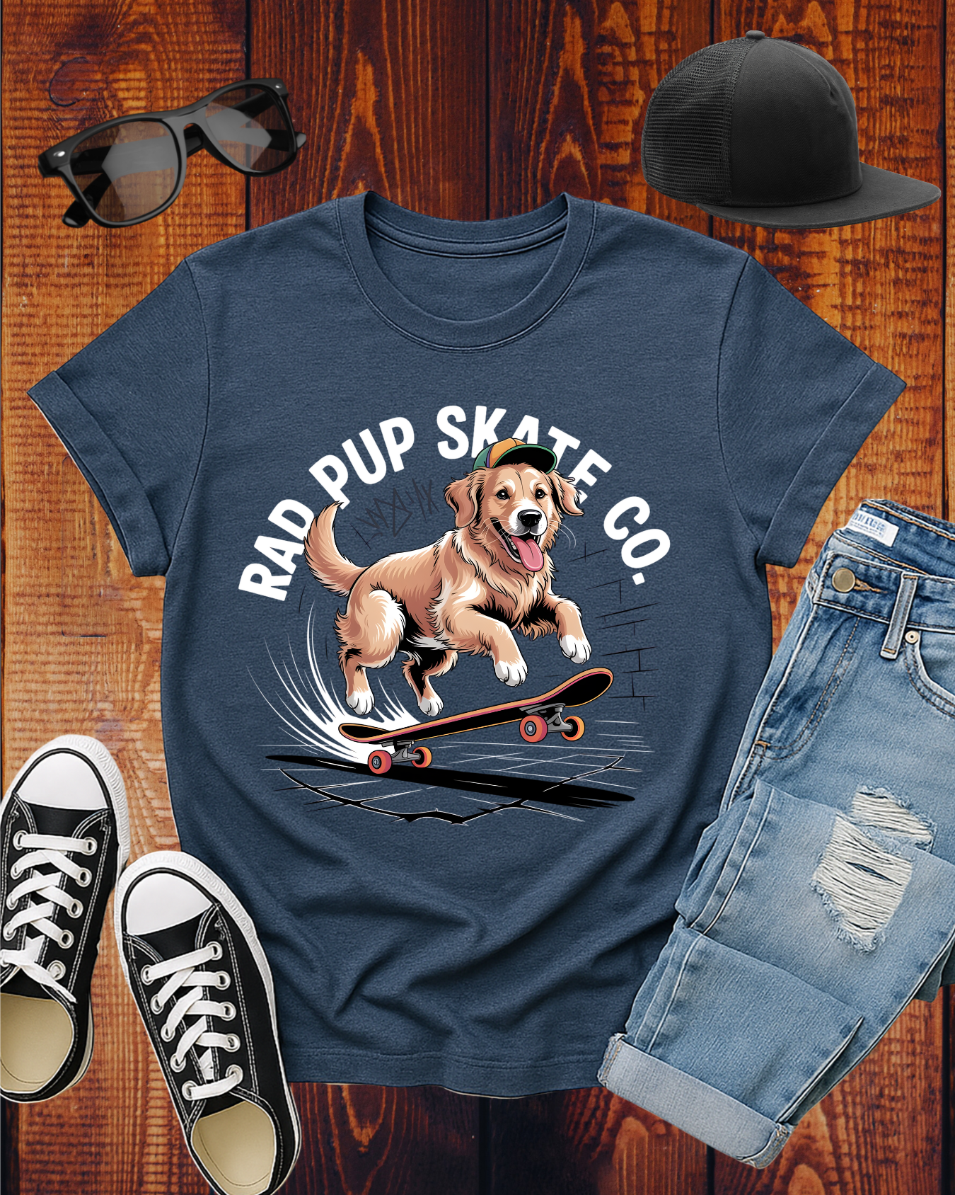 RAD PUP SKATE CO T-Shirt