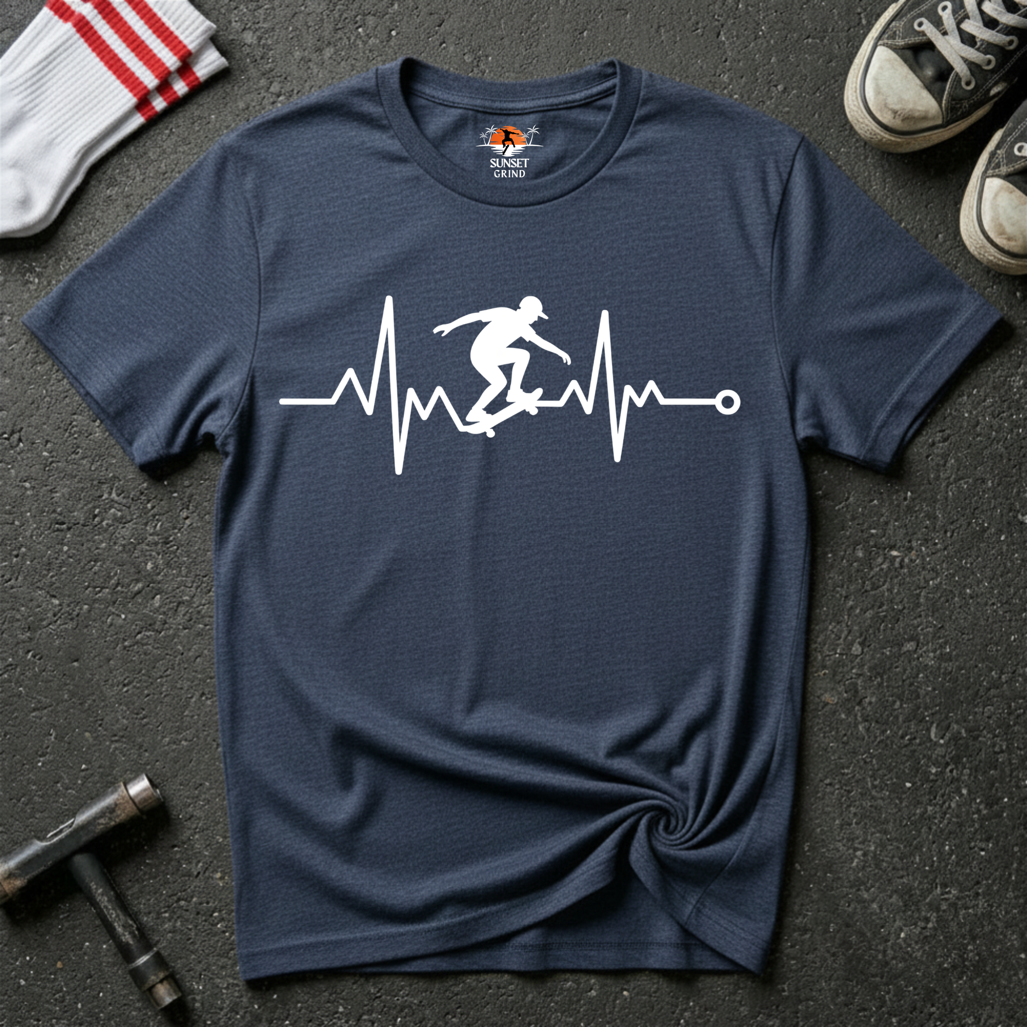 SKATER CARDIOGRAM T-Shirt