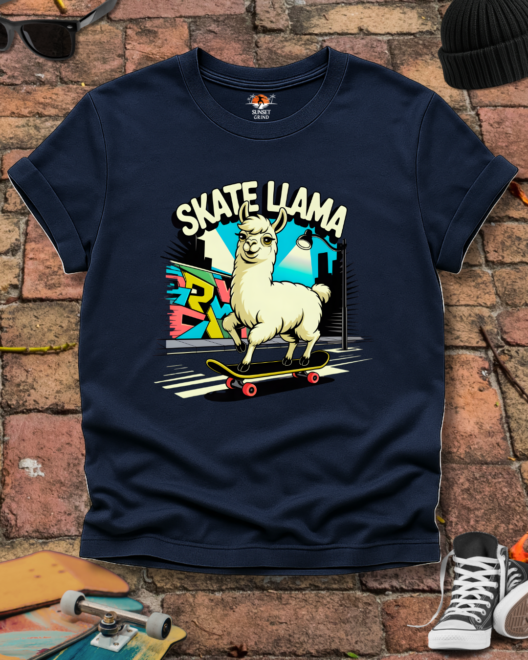 SKATE LLAMA T-Shirt