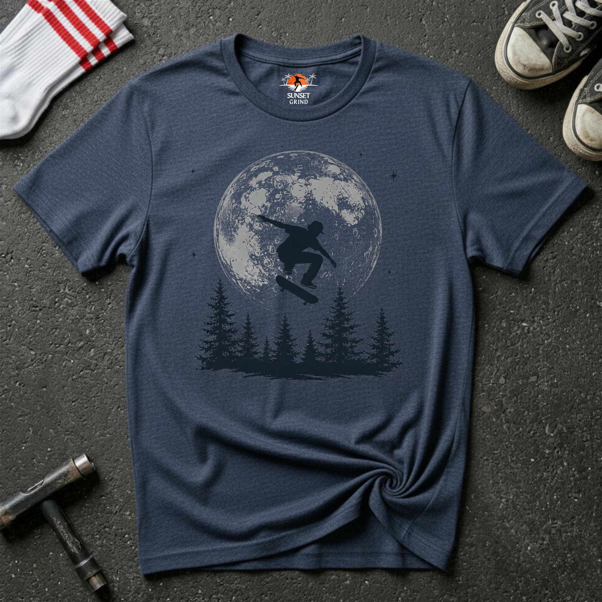 MOON SKATER T-Shirt
