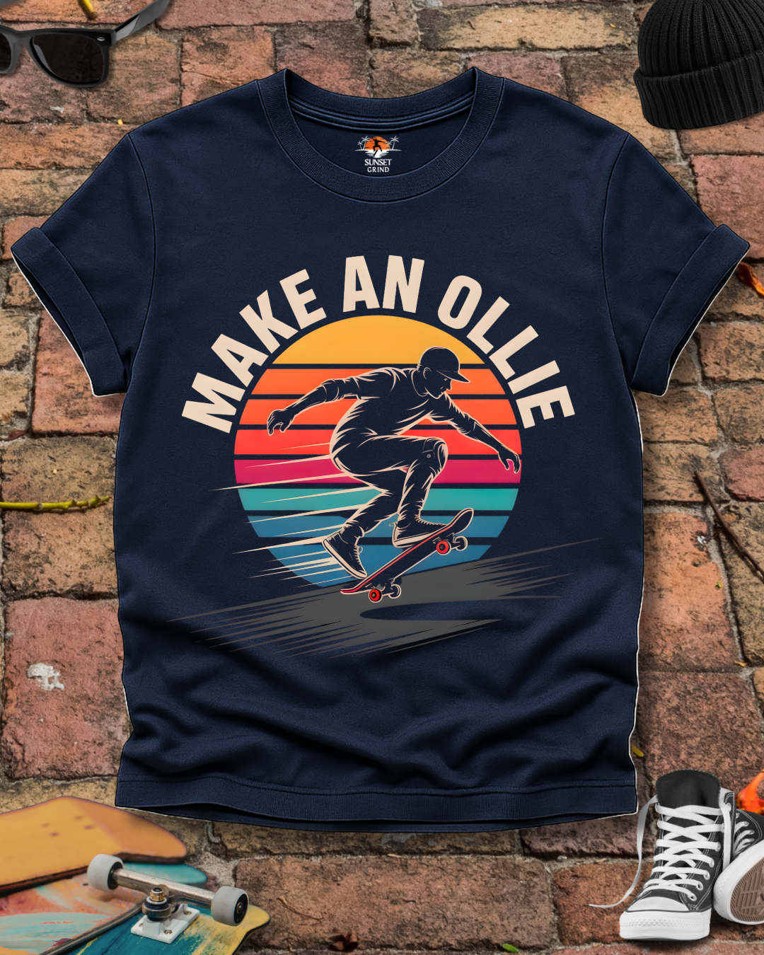MAKE AN OLLIE SKATE PULSE T-Shirt