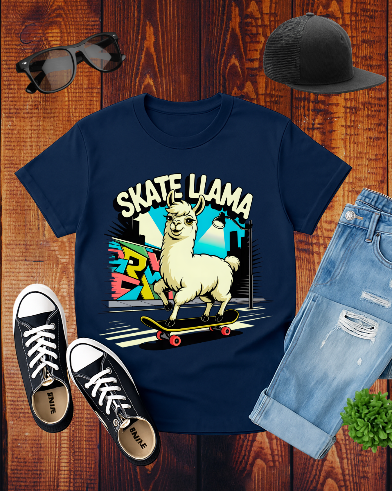SKATE LLAMA T-Shirt