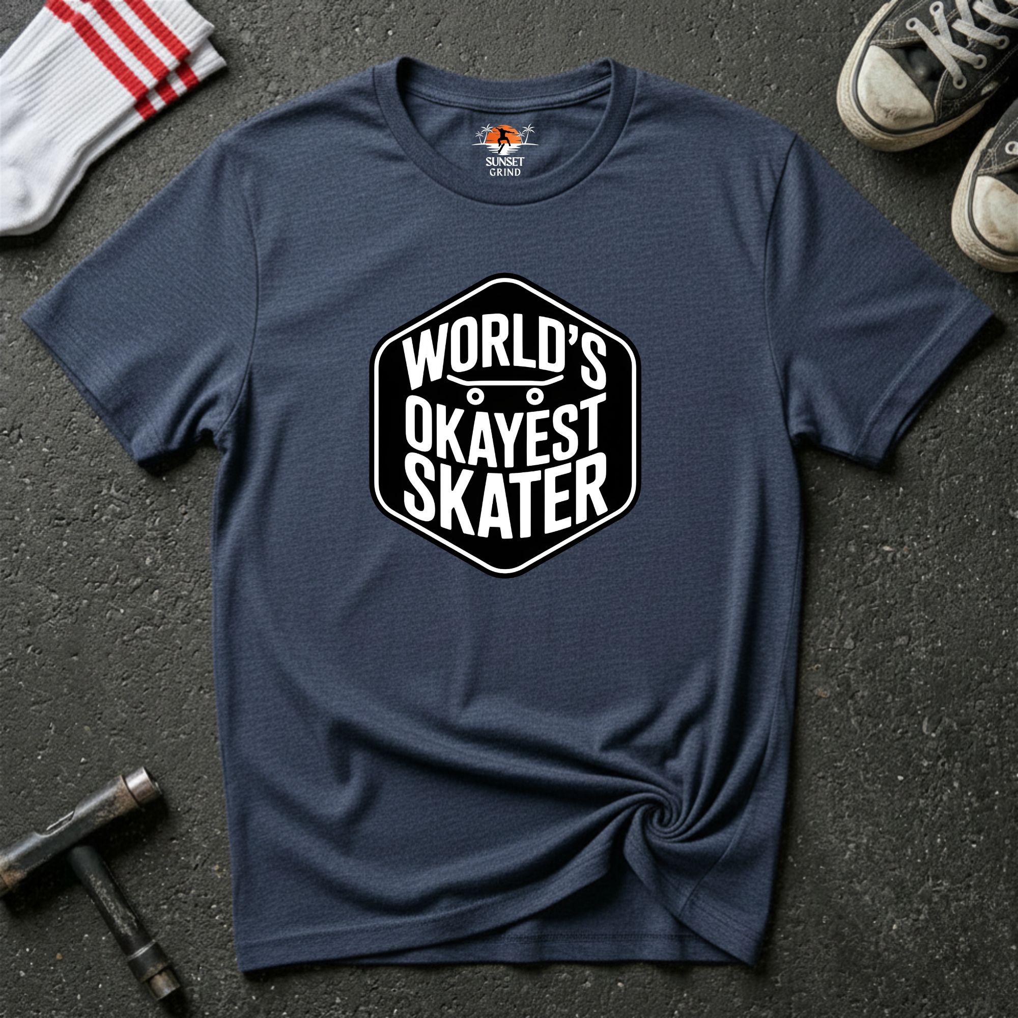 WORLD'S OKAYEST SKATER T-Shirt