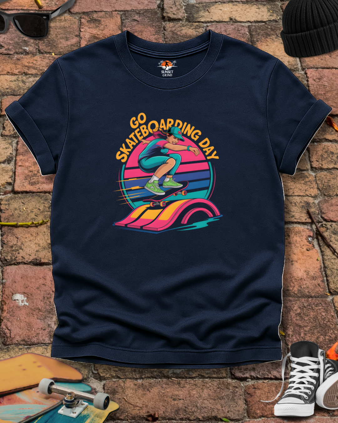 GO SKATEBOARDING DAY 3 T-Shirt
