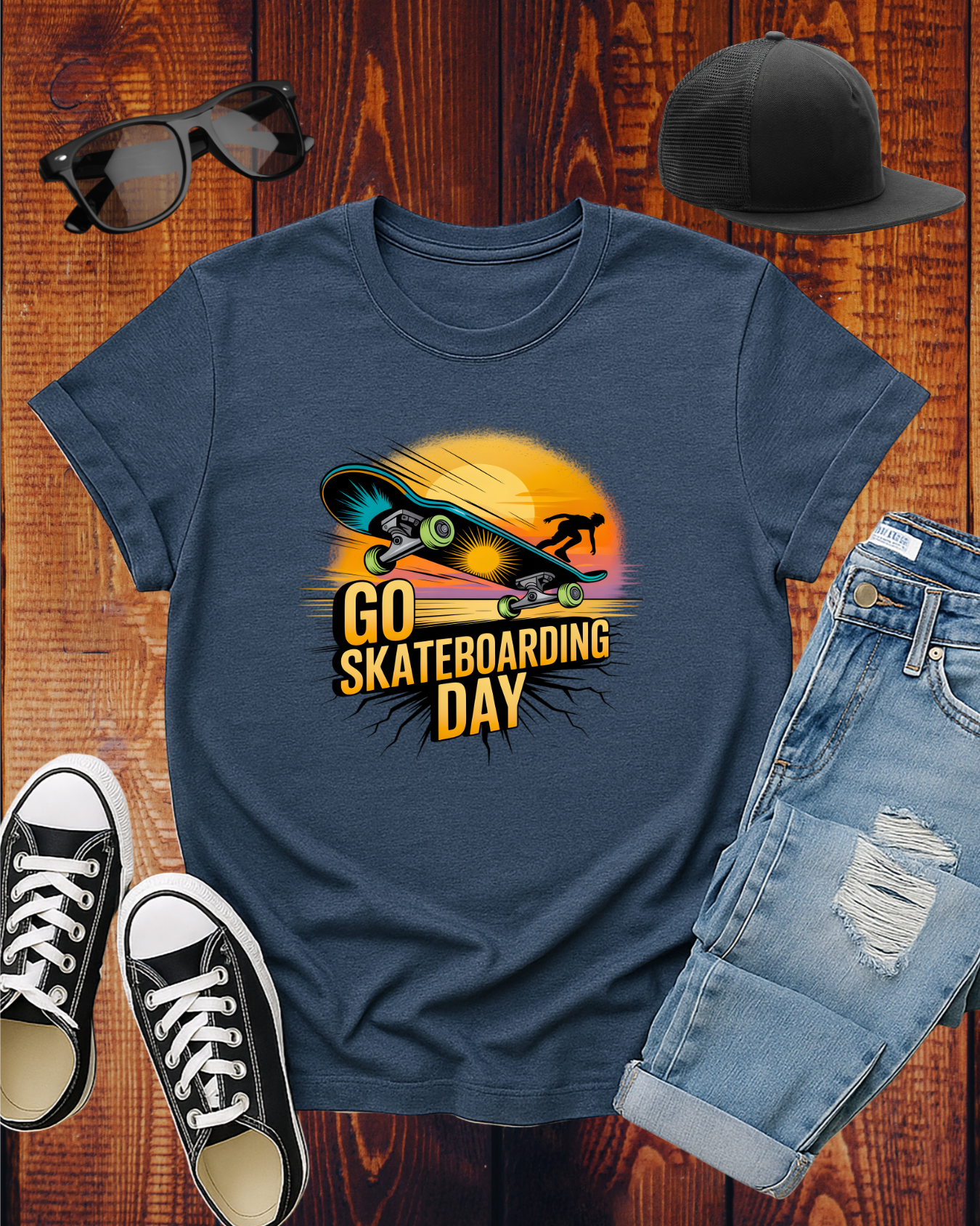 GO SKATEBOARDING DAY COMPETITOR T-Shirt