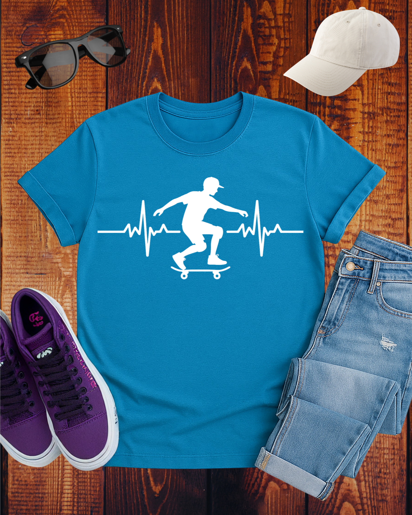 SKATEBOARDING CARDIOGRAM T-Shirt