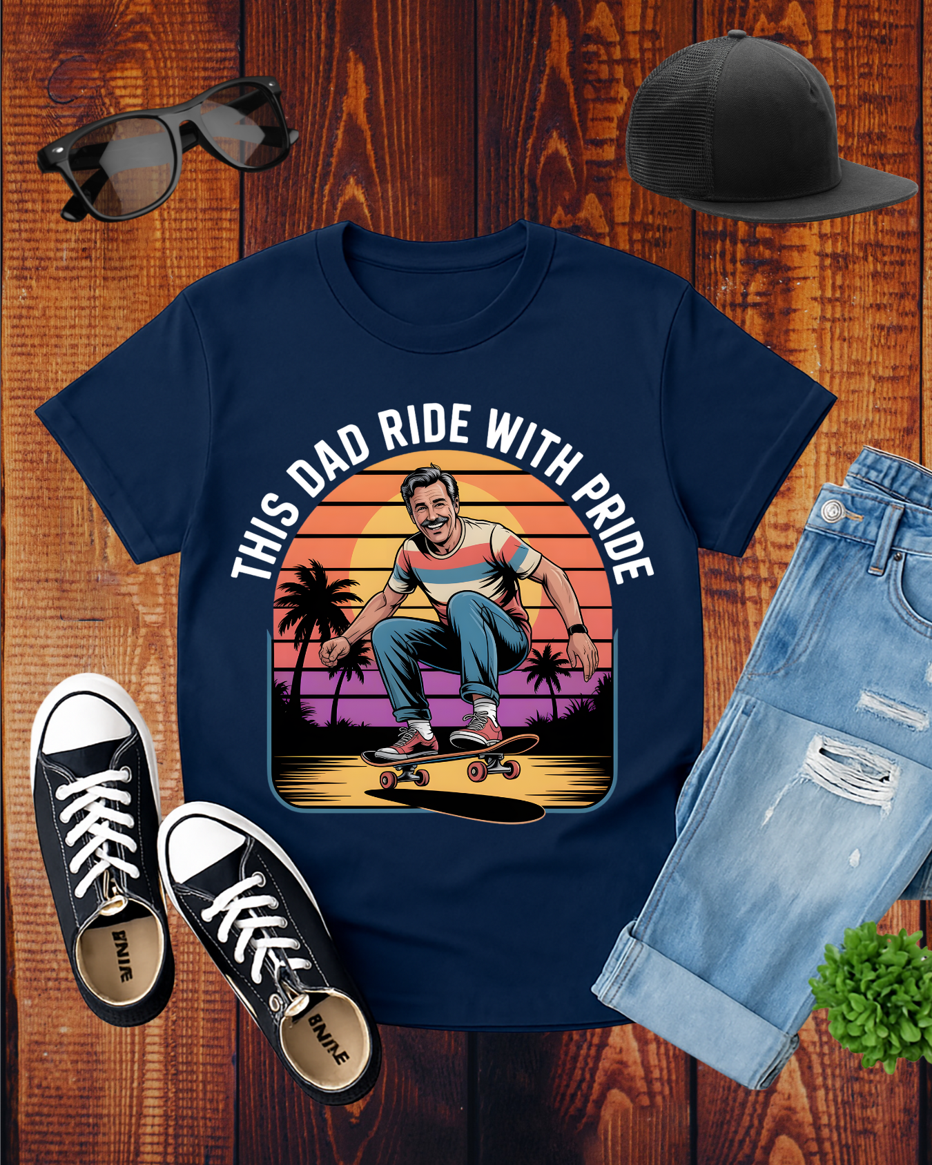 THIS DAD RIDE WITH PRIDE T-Shirt