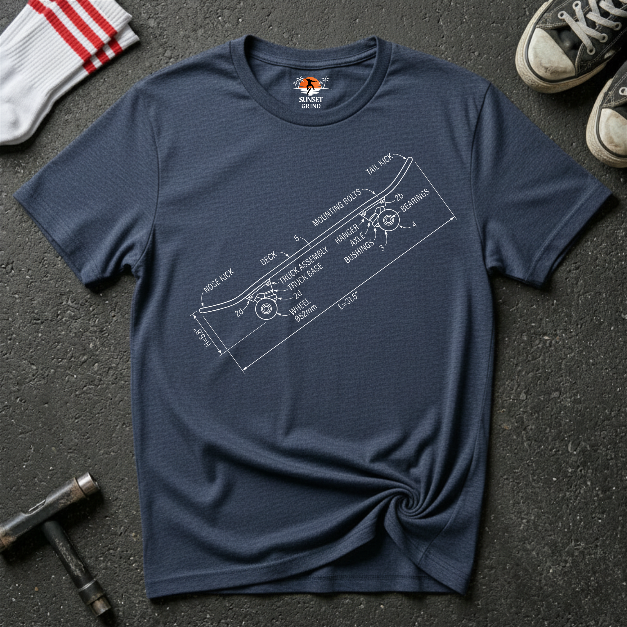 SKATE SKETCH T-Shirt