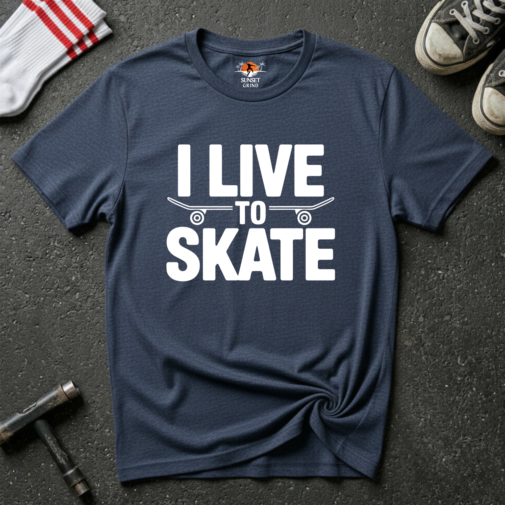 I LIVE TO SKATE T-Shirt