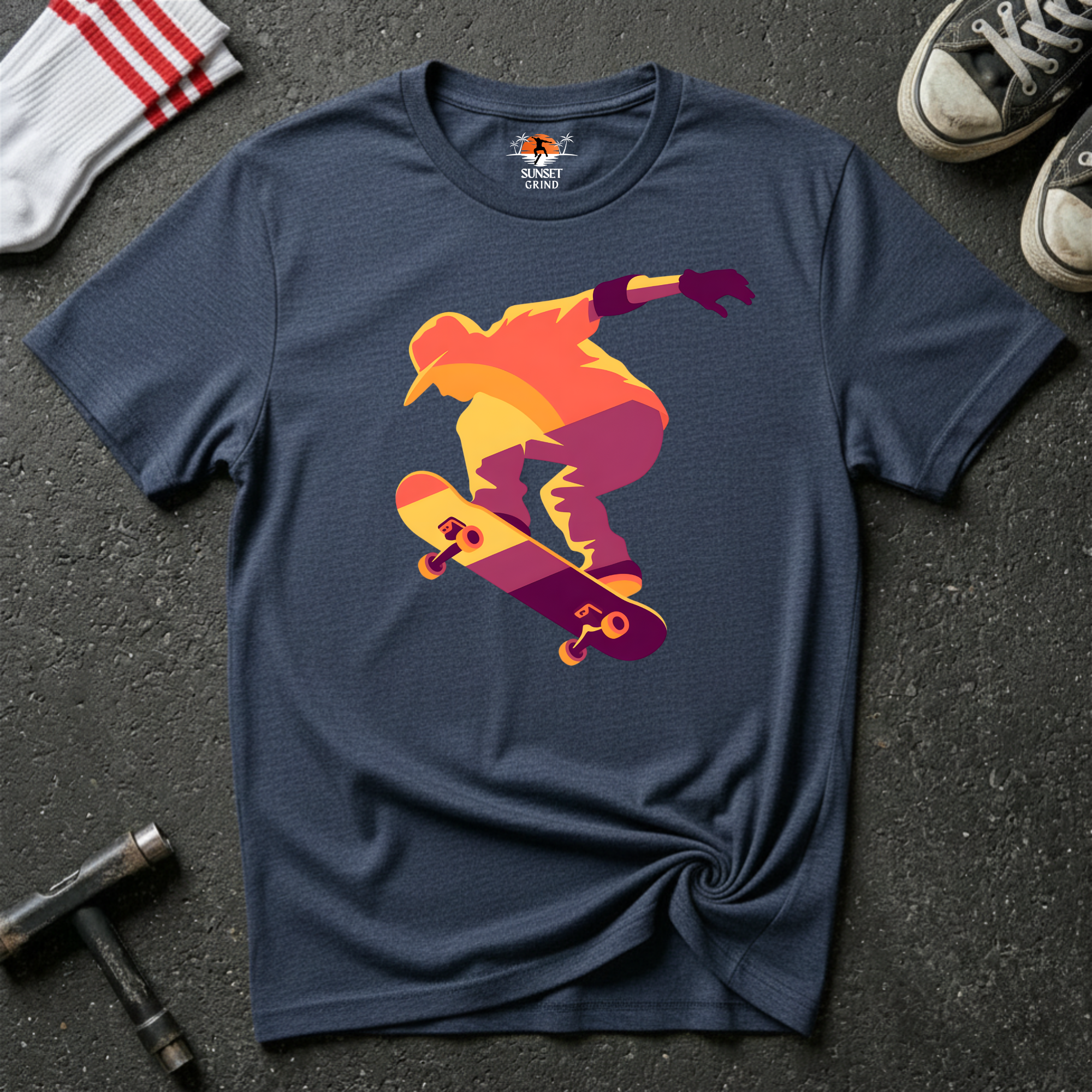 SUNSET SKATER T-Shirt