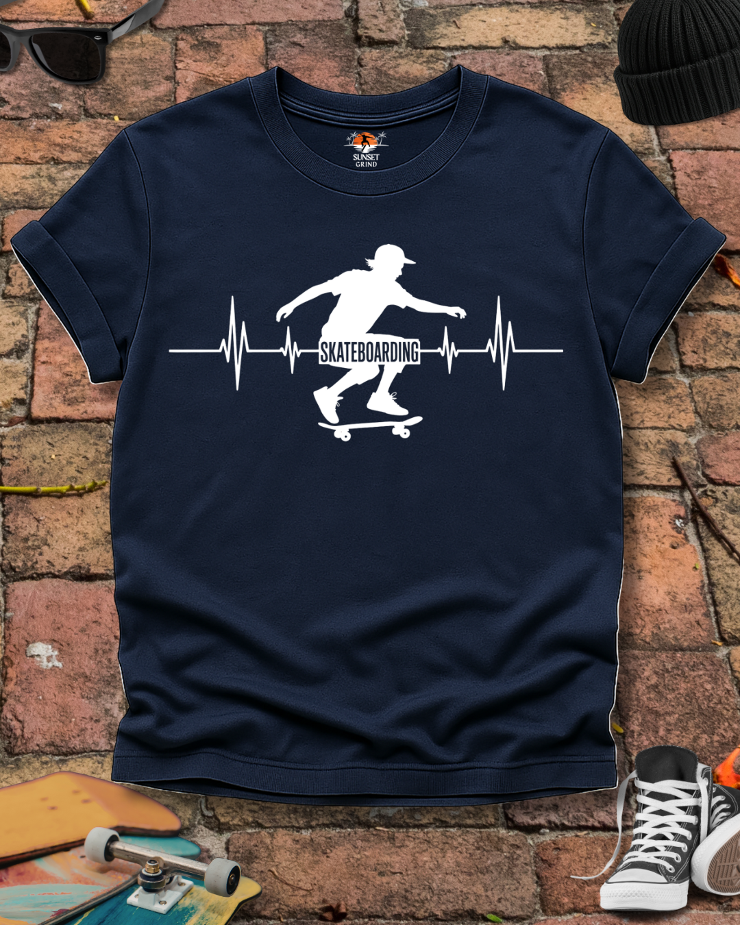 SKATEBOARDING CARDIOGRAM 2 T-Shirt