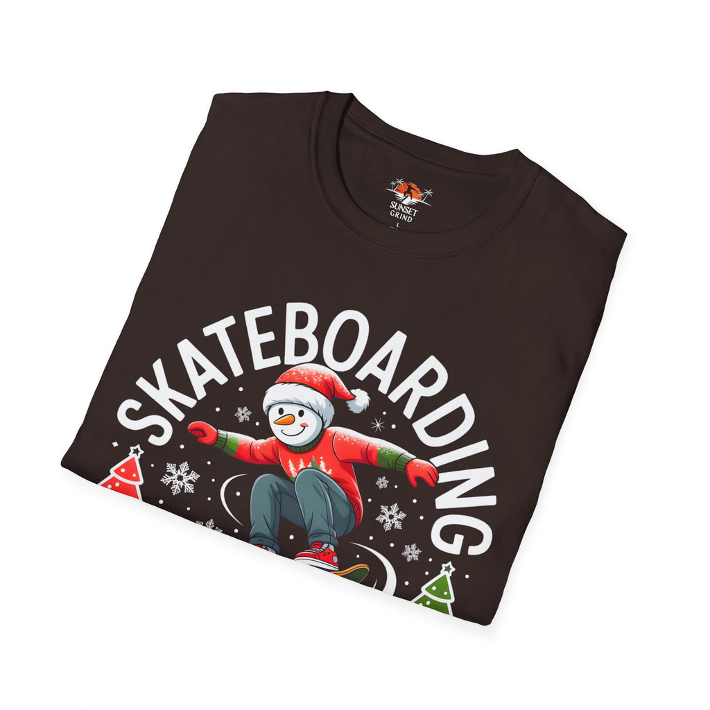 SKATEBOARDING SNOWMAN T-Shirt