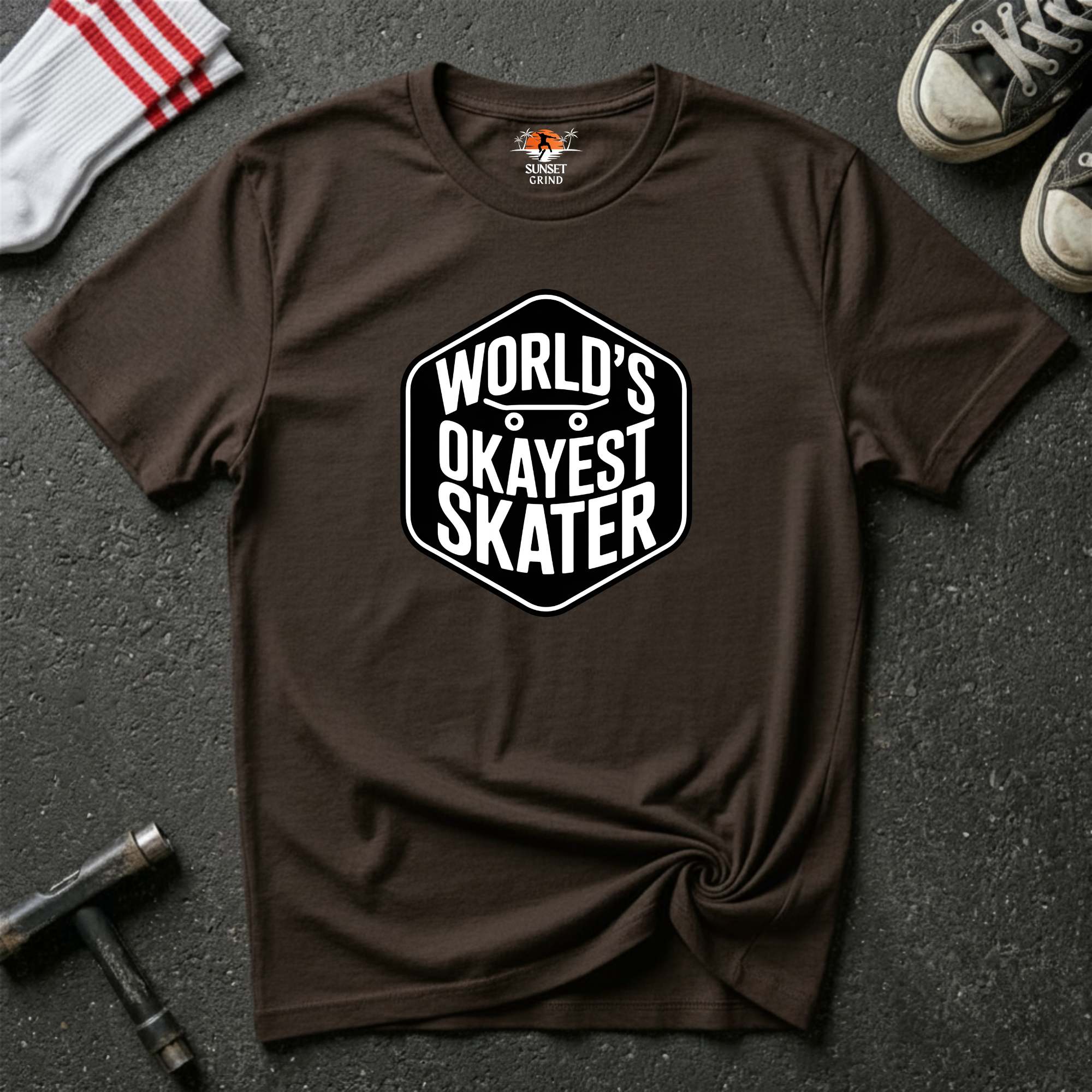 WORLD'S OKAYEST SKATER T-Shirt