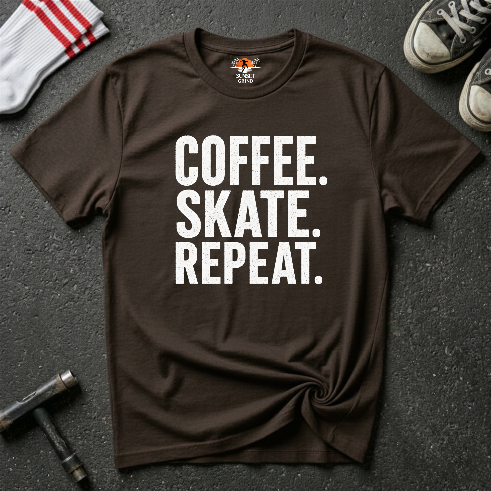 COFFEE.SKATE.REPEAT T-Shirt