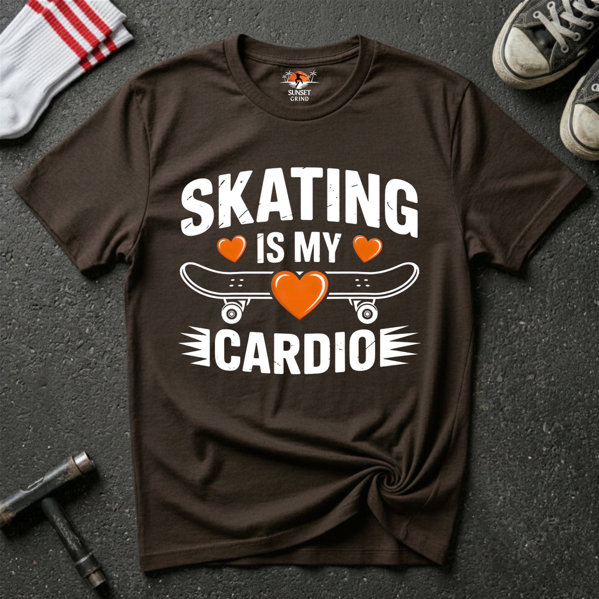 SKATING IS MY CARDIO 2 T-Shirt