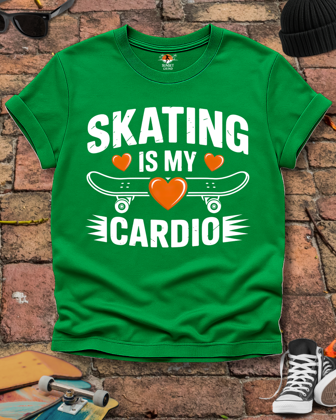 SKATING IS MY CARDIO 2 T-Shirt