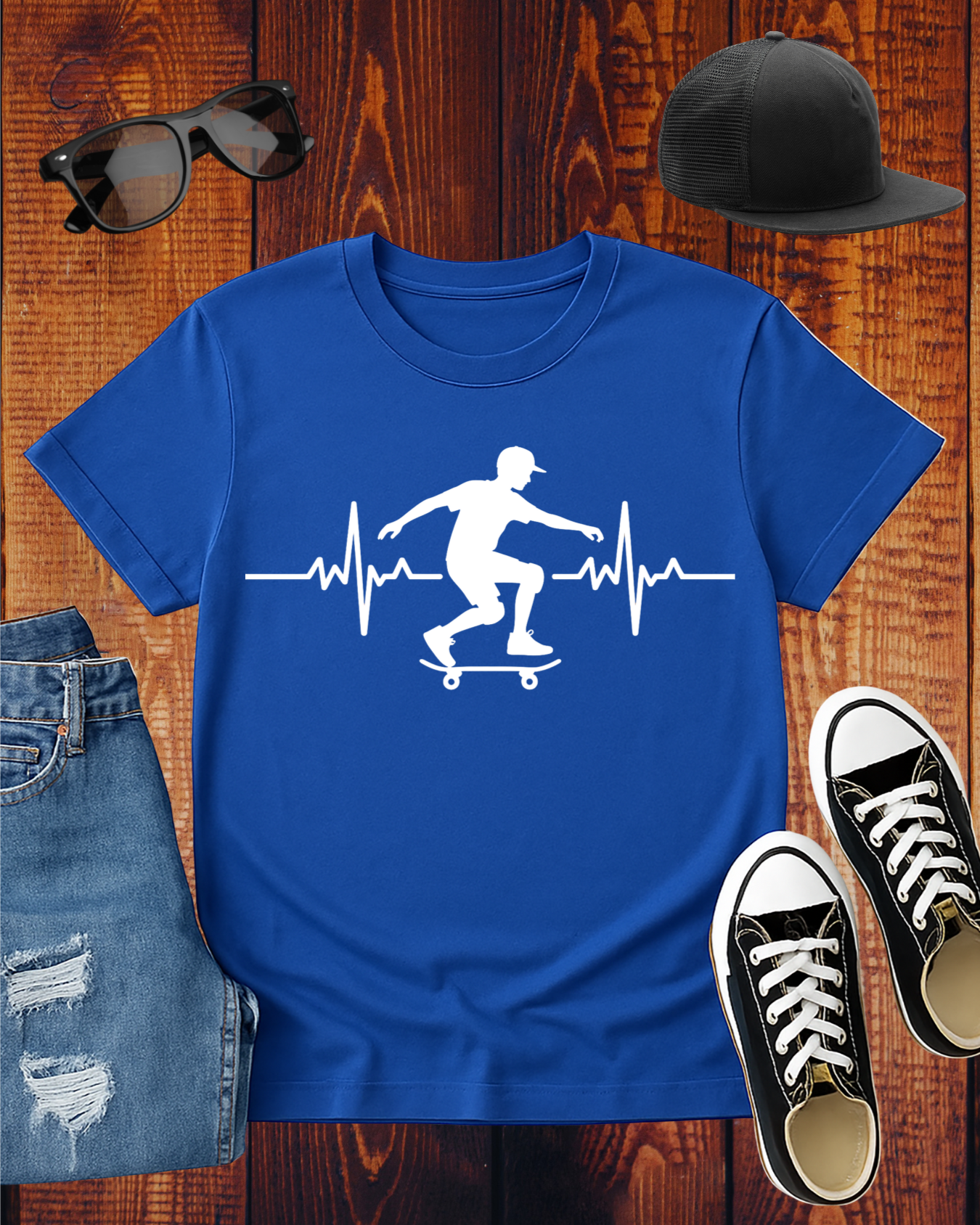 SKATEBOARDING CARDIOGRAM T-Shirt