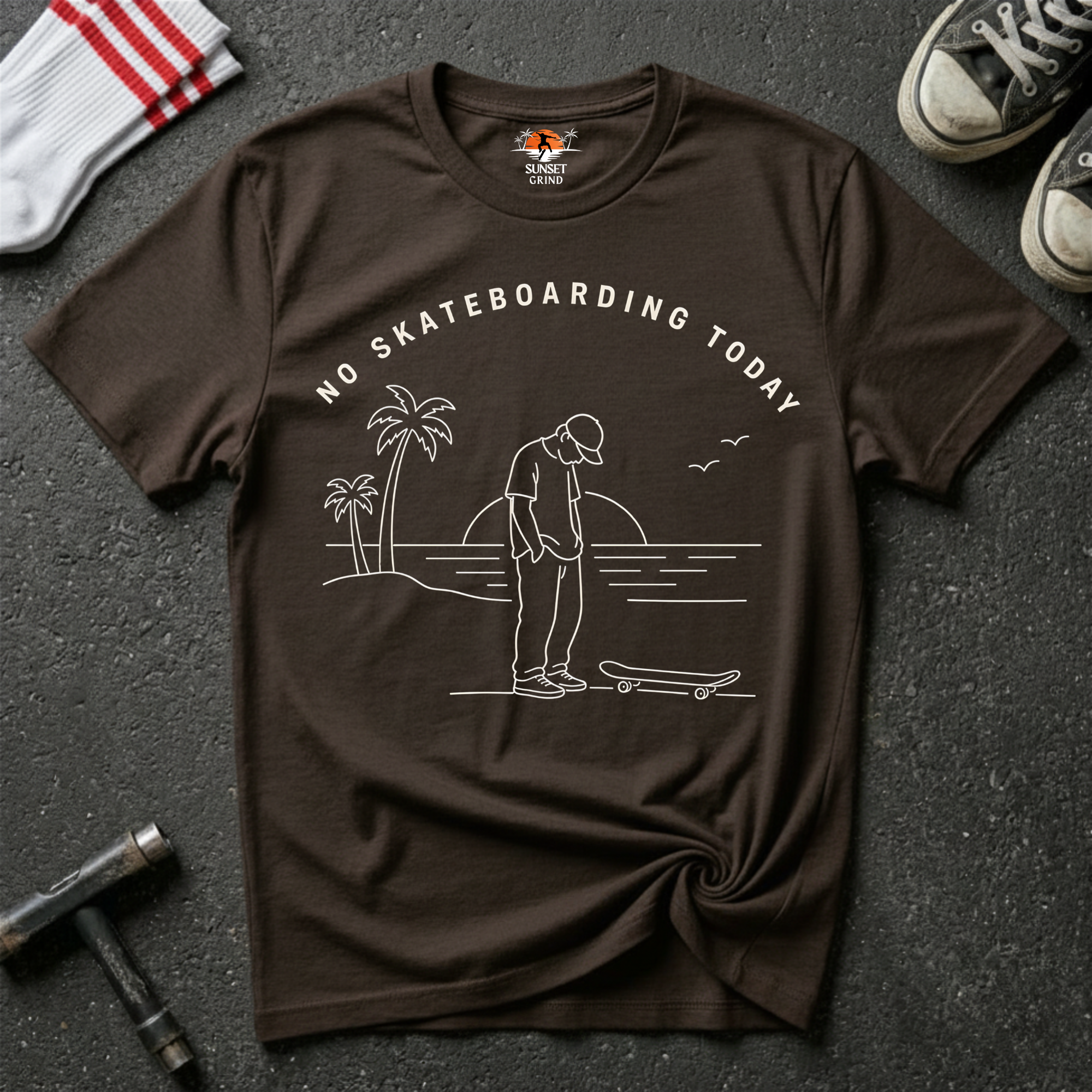 NO SKATEBOARDING TODAY T-Shirt