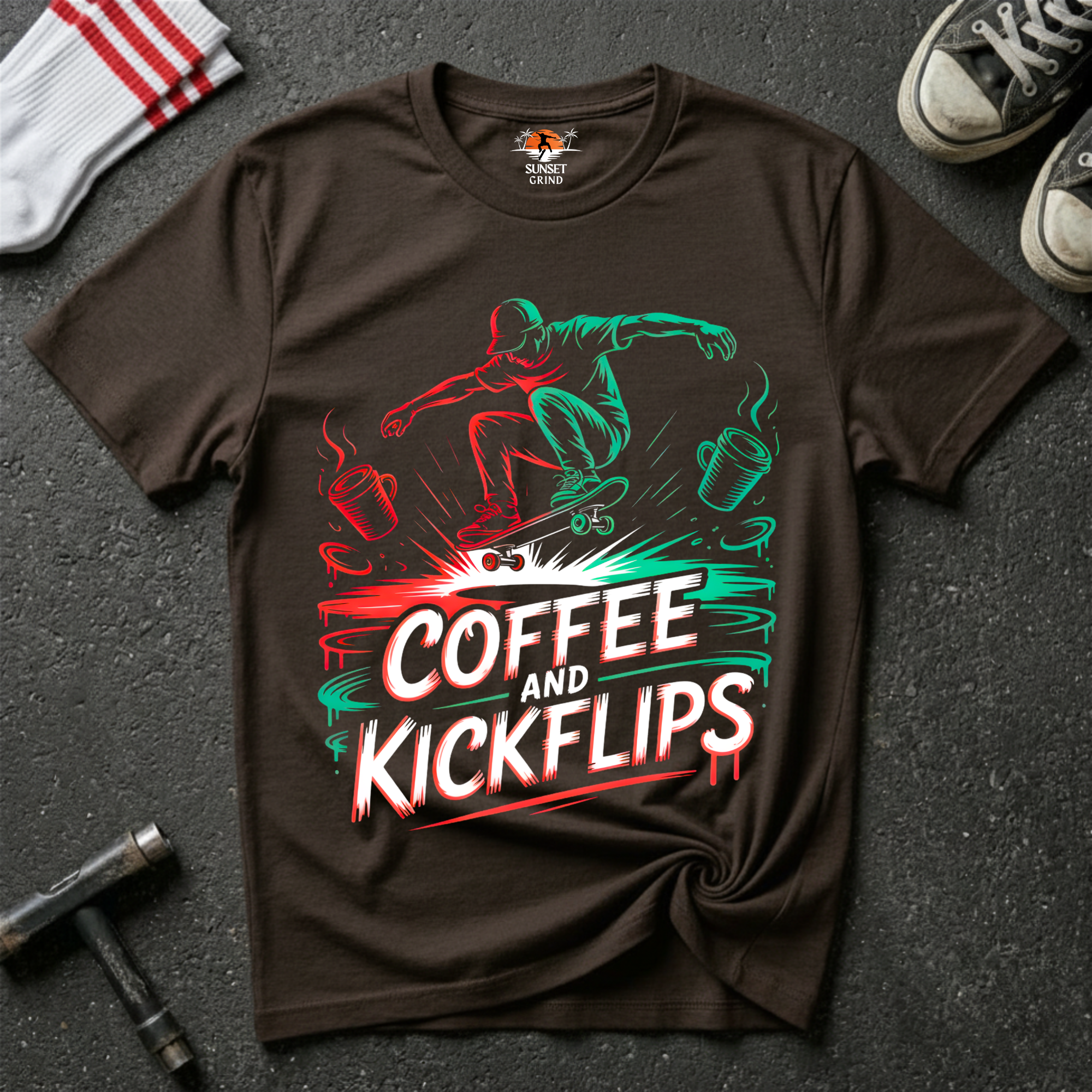 COFFEE AND KICKFLIPS T-Shirt