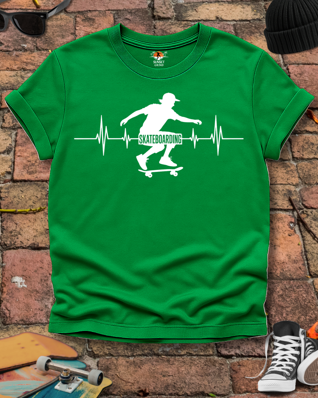 SKATEBOARDING CARDIOGRAM 2 T-Shirt
