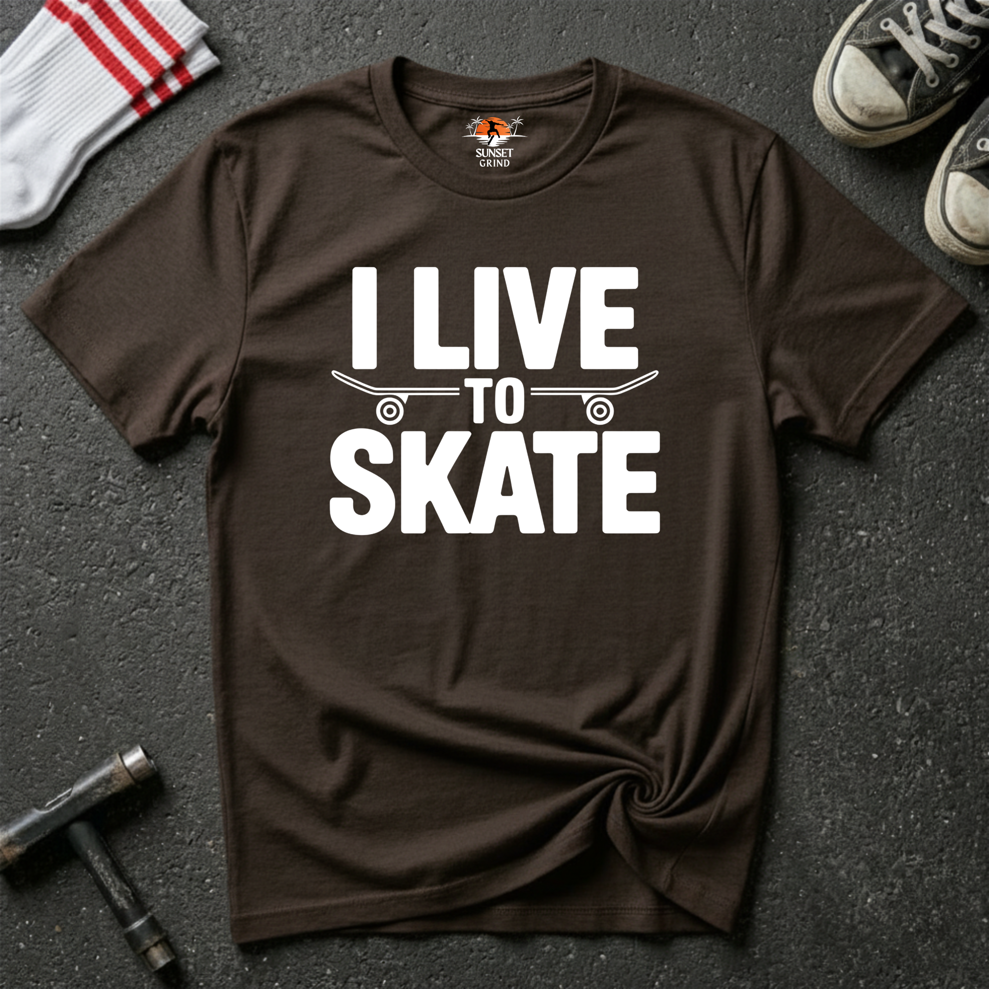 I LIVE TO SKATE T-Shirt