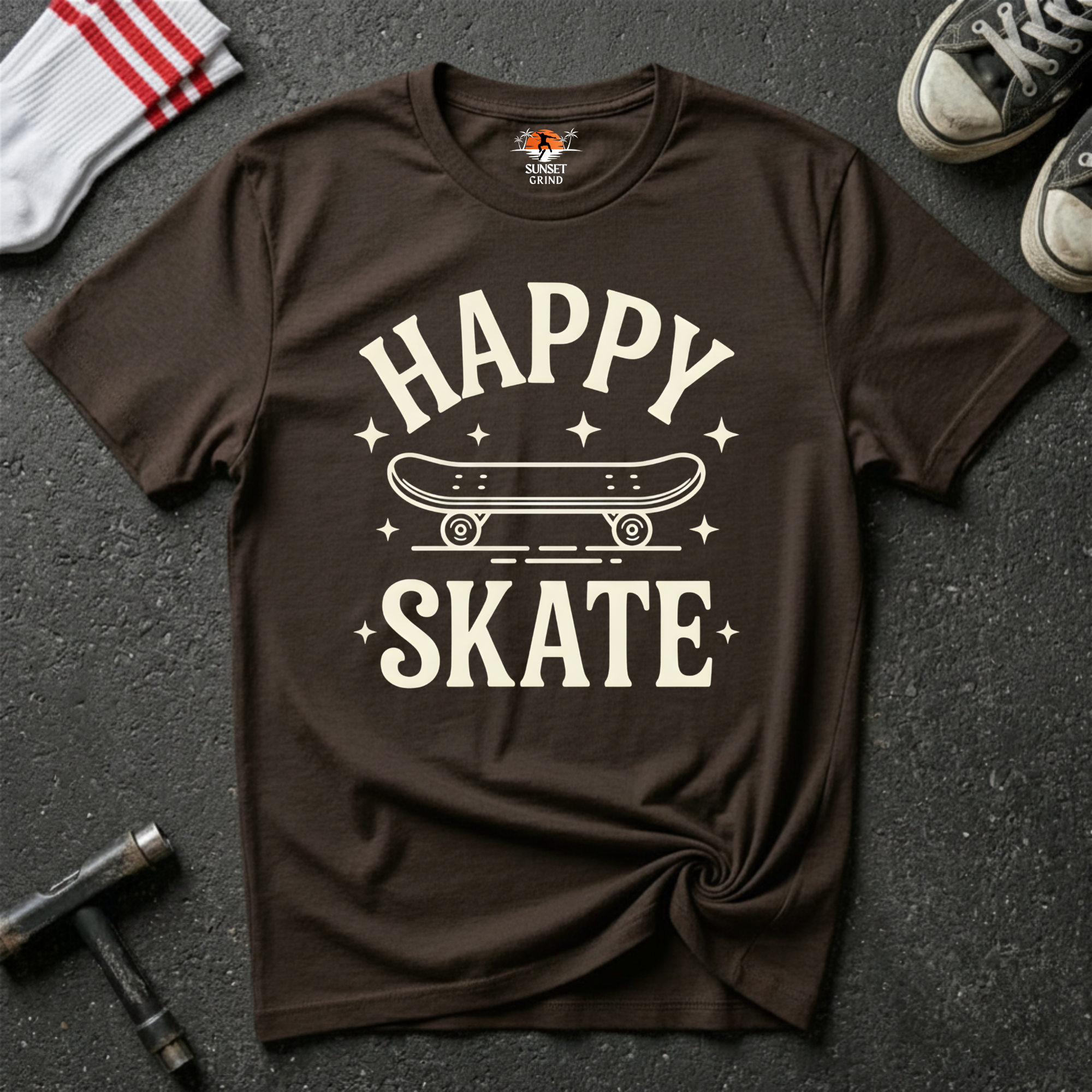 HAPPY SKATE-MINIMAL T-Shirt